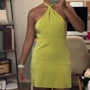 Urban Outfitters Lime Backless Dress